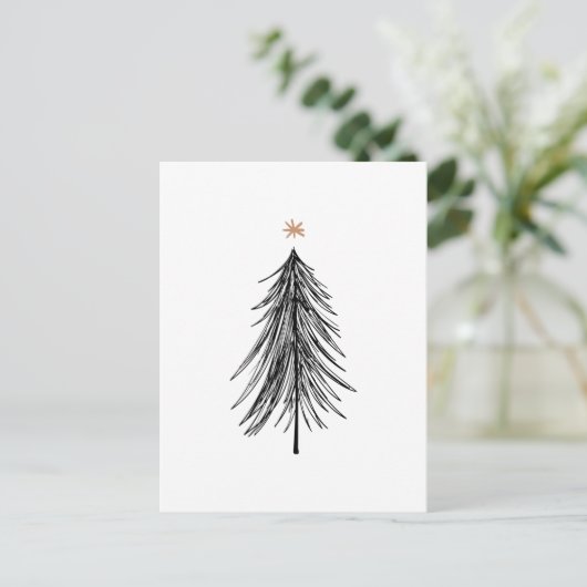 Moderne Scandinavische feestdag Briefkaart (Staand voorkant)