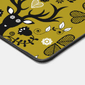 Moderne Scandinavische folk art herten Bureaumat (Hoek)