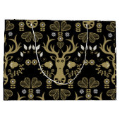 Moderne Scandinavische folk art herten Groot Cadeauzakje (Achterkant)