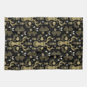 Moderne Scandinavische folk art herten Theedoek (Horizontaal)