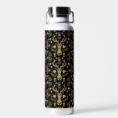 Moderne Scandinavische folk art herten Waterfles (Achterkant)