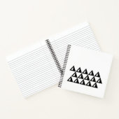 Moderne, Scandinavische geometrische ontwerpkunst Notitieboek (Binnen)