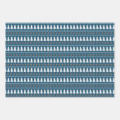 Moderne Scandinavische kerstboomstructuur Inpakpapier Vel (Voorkant 2)