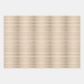 Moderne Scandinavische kerstpatronen Gold Black Inpakpapier Vel (Voorkant 3)