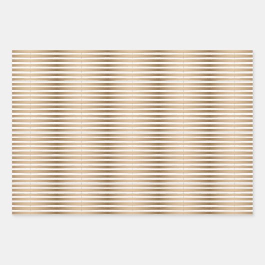 Moderne Scandinavische kerstpatronen Gold Black Inpakpapier Vel (Voorkant 3)