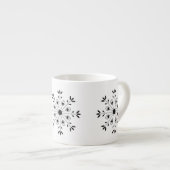 Moderne Scandinavische kerstsneeuwvlok Espresso Kop (Voorkant rechts)