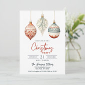 Moderne Scandinavische stijl Ornamenten kerstfeest Kaart (Staand voorkant)