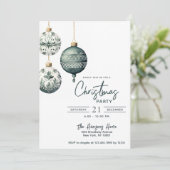 Moderne Scandinavische stijl Ornamenten kerstfeest Kaart (Staand voorkant)