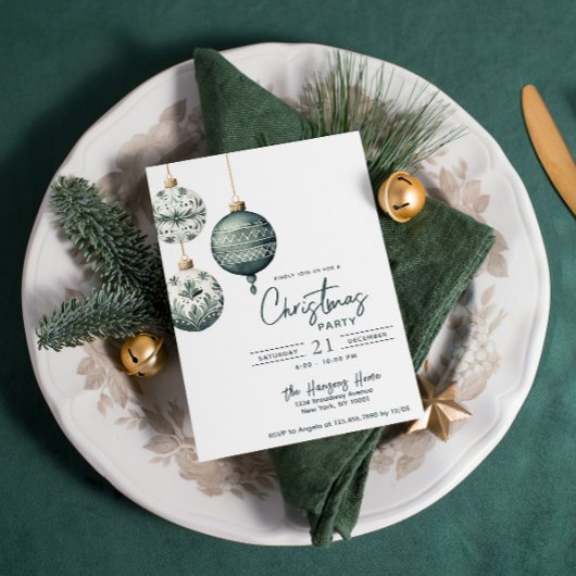 Moderne Scandinavische stijl Ornamenten kerstfeest Kaart