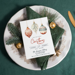 Moderne Scandinavische stijl Ornamenten kerstfeest Kaart