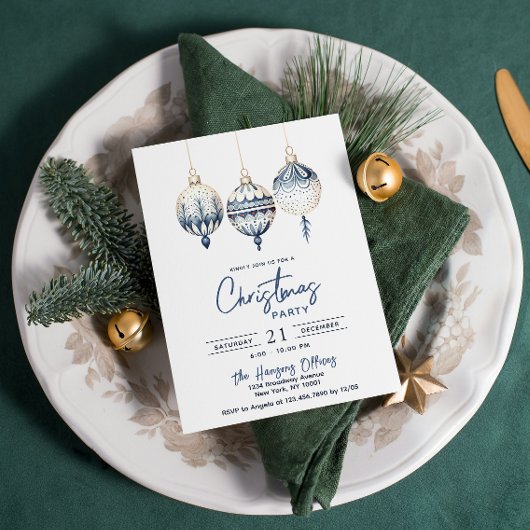 Moderne Scandinavische stijl Ornamenten kerstfeest Kaart