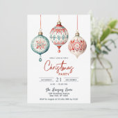 Moderne Scandinavische stijl Ornamenten kerstfeest Kaart (Staand voorkant)