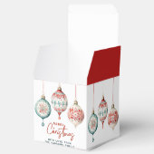 Moderne Scandinavische stijl Ornamenten Vrolijk ke Bedankdoosjes (Geopend)