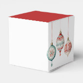 Moderne Scandinavische stijl Ornamenten Vrolijk ke Bedankdoosjes (Achterkant)