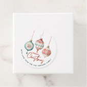 Moderne Scandinavische stijl Ornamenten Vrolijk ke Bedankjes Labels (In situ)