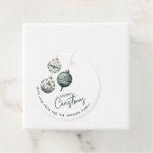 Moderne Scandinavische stijl Ornamenten Vrolijk ke Bedankjes Labels (In situ)