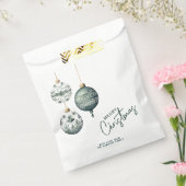 Moderne Scandinavische stijl Ornamenten Vrolijk ke Bedankzakje (Gezegeld)