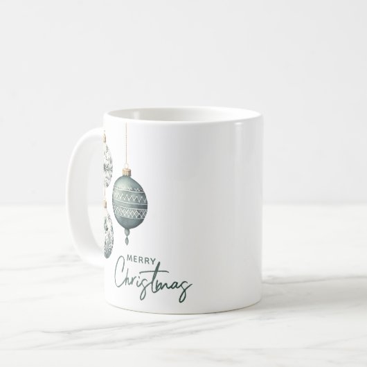 Moderne Scandinavische stijl Ornamenten Vrolijk ke Koffiemok (Voorkant links)