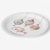 Moderne Scandinavische stijl Ornamenten Vrolijk ke Papieren Bordje (Gekanteld)