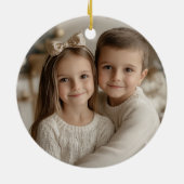 Moderne Scandinavische stijl Vrolijk kerstfeest Keramisch Ornament (Achterkant)