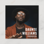 Moderne scannable Qr Code Social Media Pictogram Vierkante Visitekaartje (Voorkant)