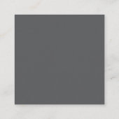 Moderne Scannbare QR-code | Zwart Grijs & Wit Informatiekaartje (Achterkant)