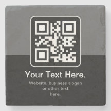 Moderne Scannbare QR-code | Zwart Grijs & Wit