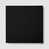 Moderne Scannbare QR-code | Zwart Wit & Grijs Gastenboek (Achterkant)