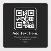 Moderne Scannbare QR-code | Zwart Wit & Grijs Labels (Design 2)