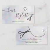 Moderne schaar- en schaar- visitekaartje (Voorkant / Achterkant)