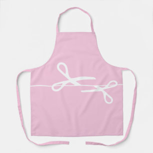 Moderne Schaar Haar Stylist Seashell Roze Schort