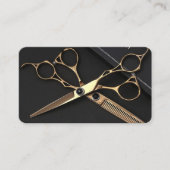 Moderne schaar Hair Stylist Polignac Visitekaartje (Voorkant)
