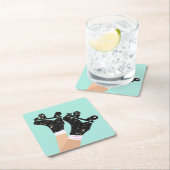 Moderne Schaatsen Roller Derby Mint Kartonnen Onderzetters (Insitu)