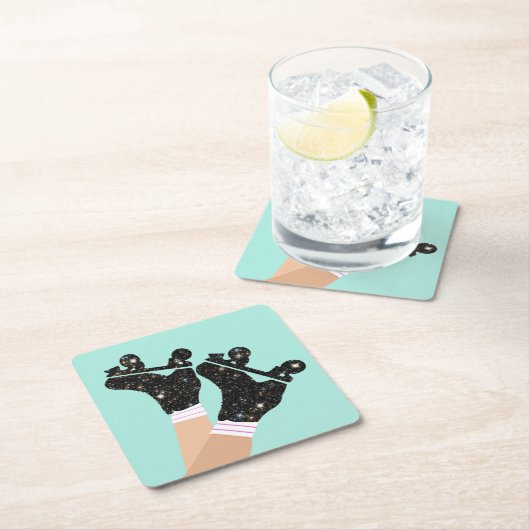 Moderne Schaatsen Roller Derby Mint Kartonnen Onderzetters (Insitu)