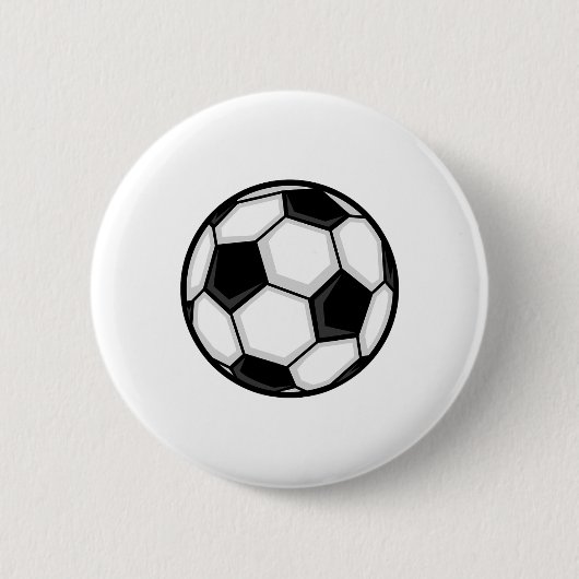 Moderne Schaduwrijke Voetbal Ll Ronde Button 5,7 Cm (Voorkant)