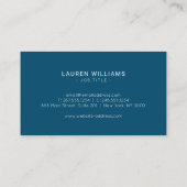 Moderne schalen visitekaartje (Achterkant)