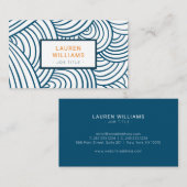 Moderne schalen visitekaartje (Voorkant / Achterkant)