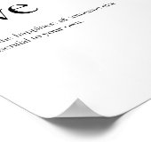 Moderne schandalige typografie-liefdesdefinitie poster (Hoek)