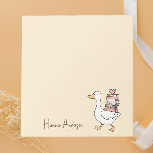 Moderne Schattig & Stijlvol Modieus Gans Notitieblok