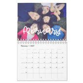 Moderne schattige 2026 foto kalender (Feb 2027)