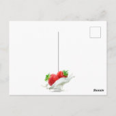 Moderne schattige elf vuur ijs kunst mooie rood briefkaart (Achterkant)