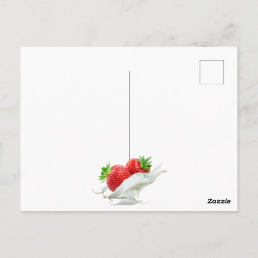 Moderne schattige elf vuur ijs kunst mooie rood briefkaart (Achterkant)