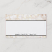 MODERNE schattige etherische bokeh paneel classy c Visitekaartje (Achterkant)