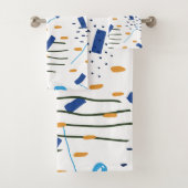 Moderne schattige geometrische samenstelling bad handdoek (Insitu)