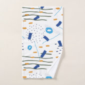 Moderne schattige geometrische samenstelling bad handdoek (Handdoek)