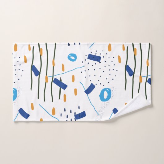 Moderne schattige geometrische samenstelling bad handdoek (Handdoek)