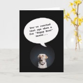 moderne schattige Happy Hour krijgen oude grappige Kaart (Gele Bloem)