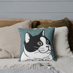 Moderne Schattige Kat Liefhebber Huisdier Vriend K Kussen