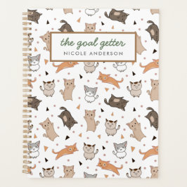 Moderne schattige kat planner