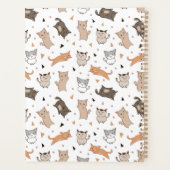 Moderne schattige kat planner (Achterkant)
